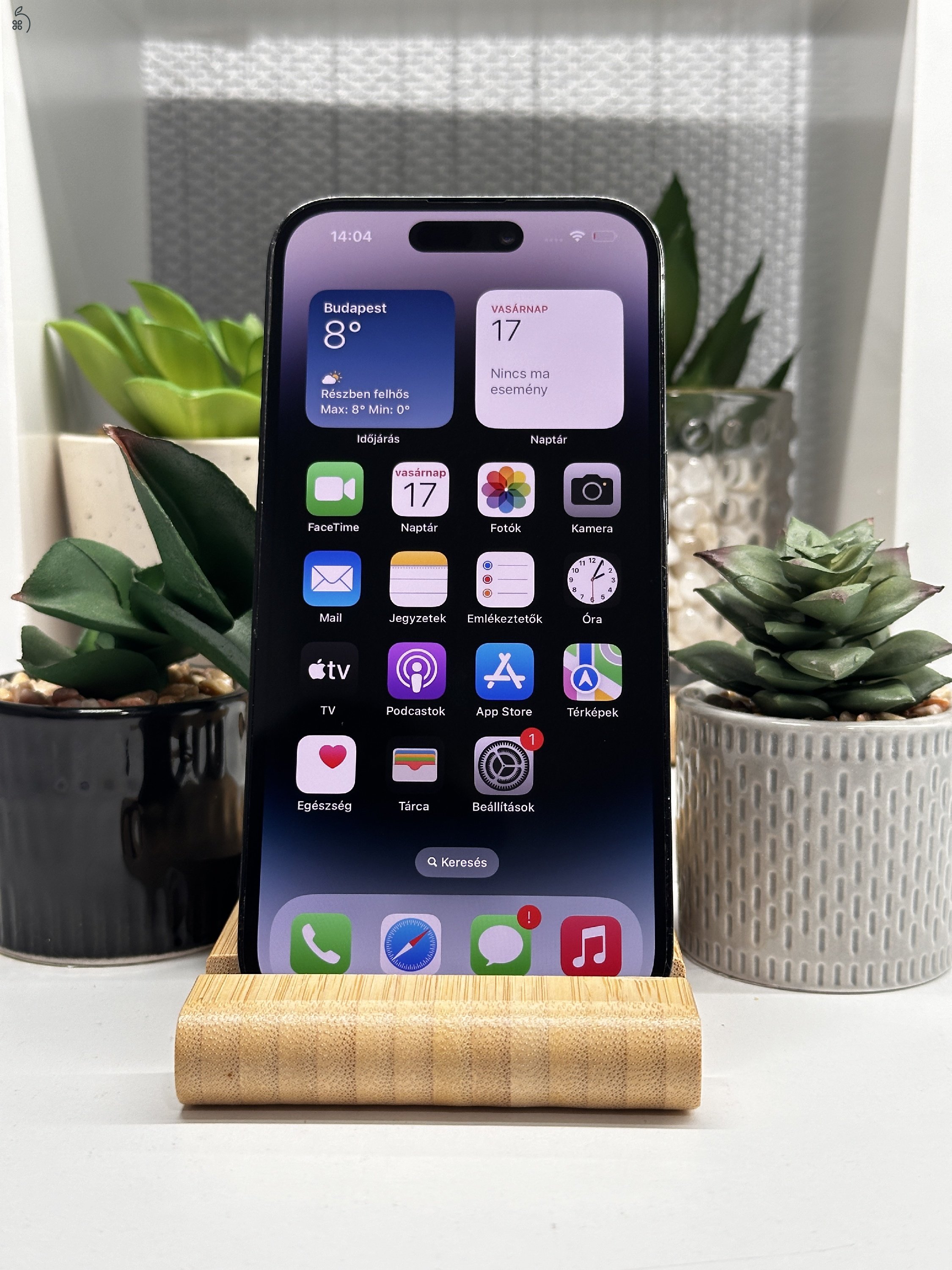 iPhone 14 Pro 128GB Fekete, Független - Garancia, Számla