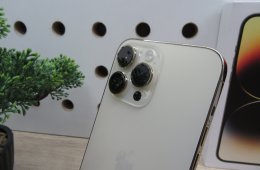 Apple iPhone 14 Pro Max - Gold - Használt, karcmentes - 100%-os akku 