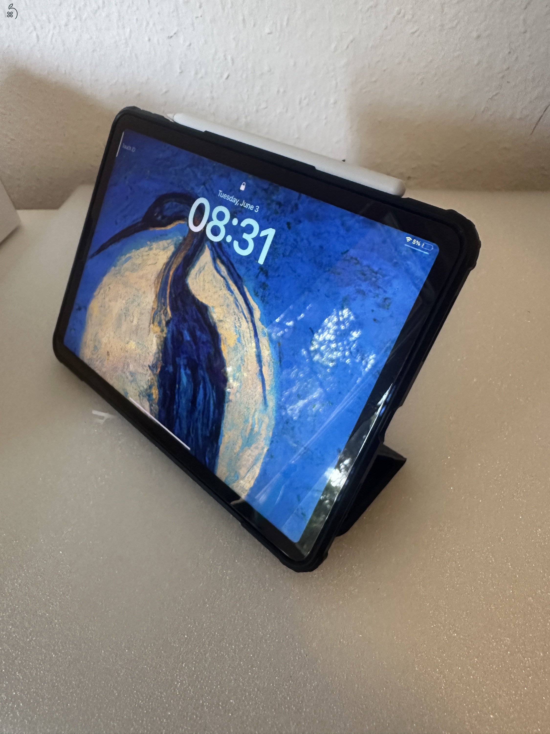 Eladó iPad Air 4 (64GB, Wi-Fi, Kék) + Apple Pencil 2 + tok – kiváló állapotban!
