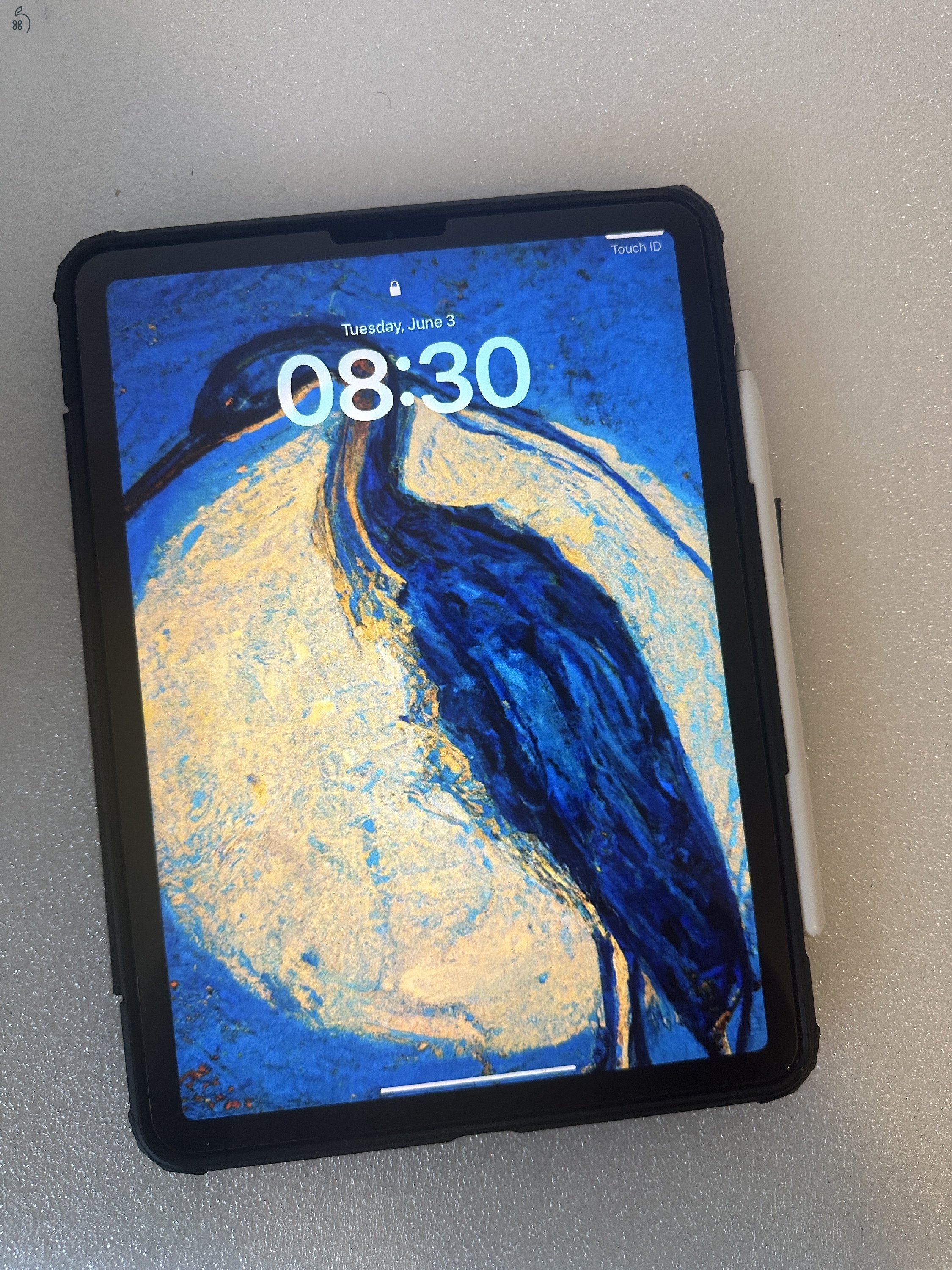 Eladó iPad Air 4 (64GB, Wi-Fi, Kék) + Apple Pencil 2 + tok – kiváló állapotban!
