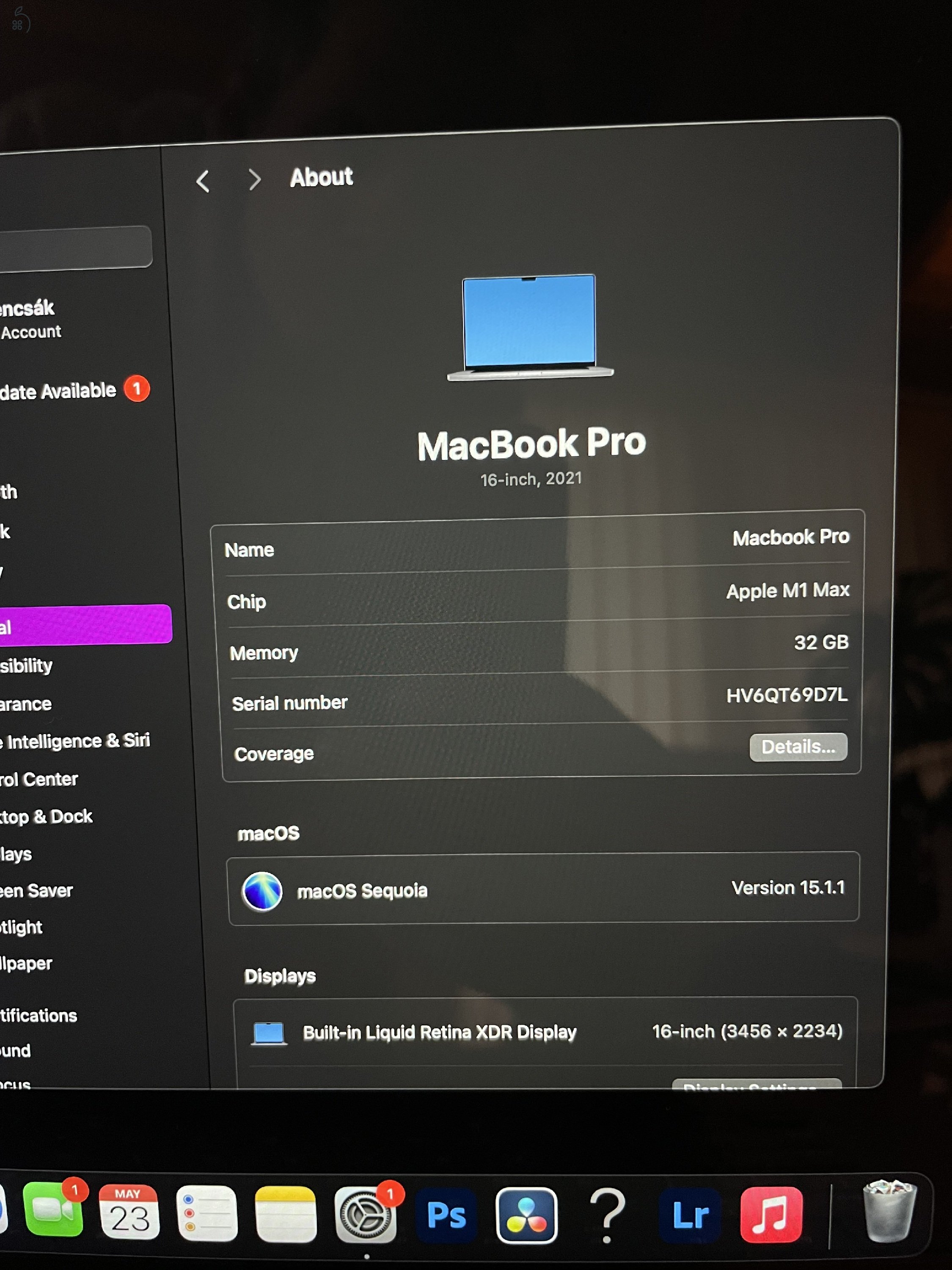 MacBook Pro M1 Max 16 I 8 Tb I 32 Gb RAM