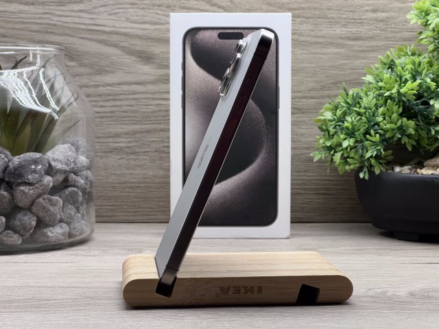 iPhone 15 Pro Max Natural Titanium 256GB 2 ÉV Garanciával Számlával Aksi 98%