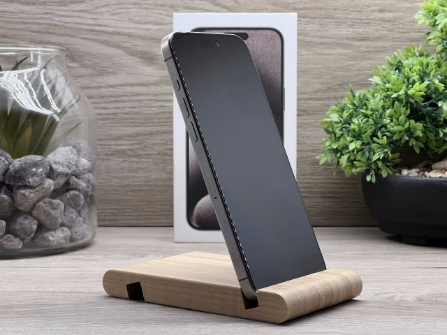 iPhone 15 Pro Max Natural Titanium 256GB 2 ÉV Garanciával Számlával Aksi 98%