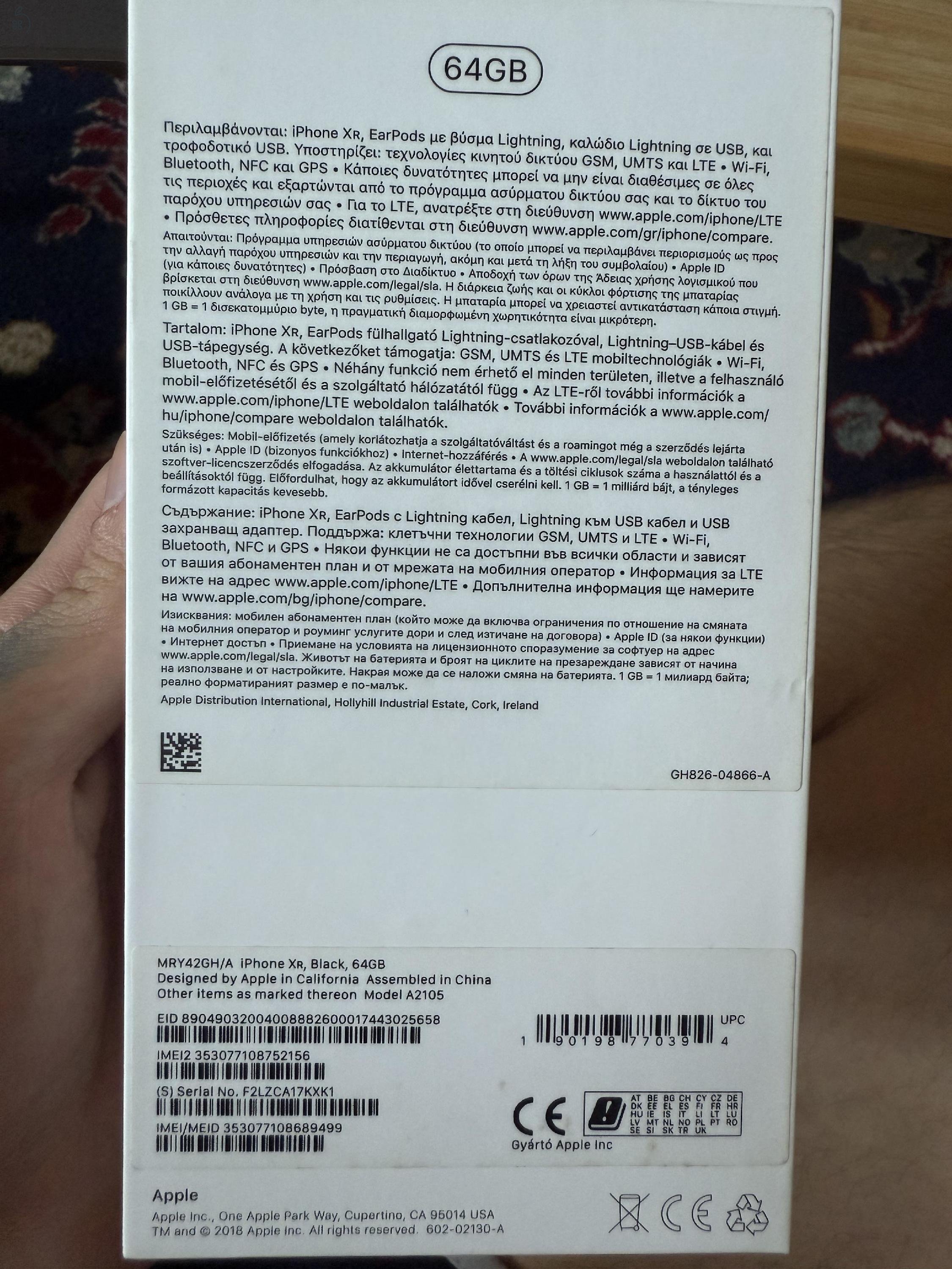 Eladó 64 Gb-os Iphone XR