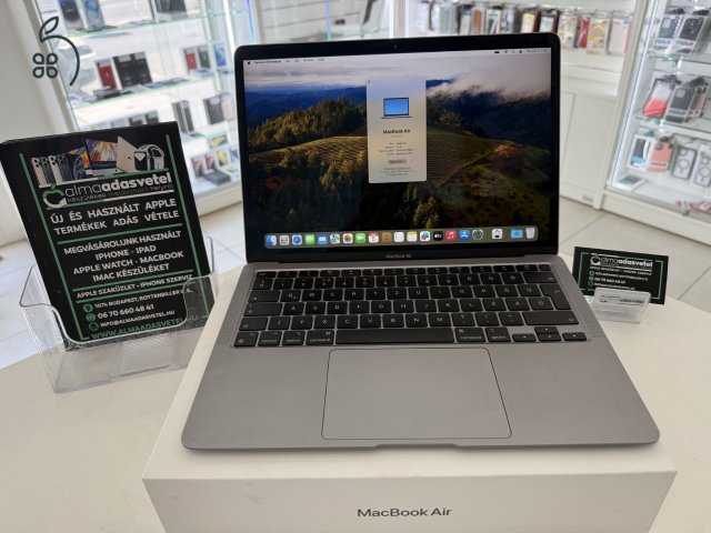 MacBook Air M1 Újszerű 8GB/256ssd/1-3 hónap gar./Akku 97%/p4288