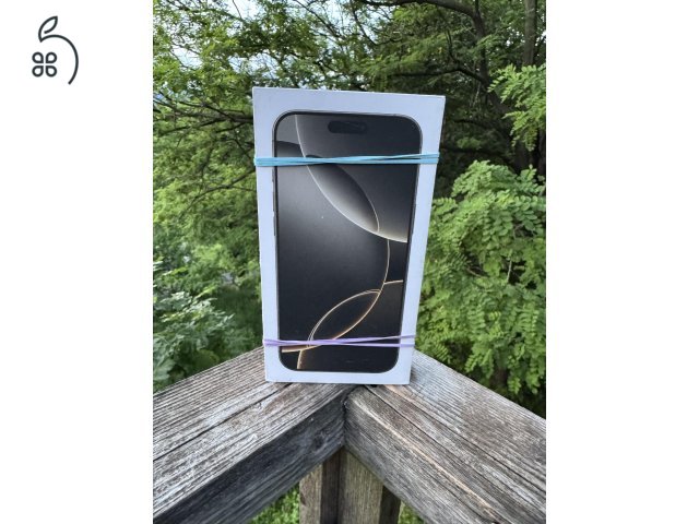 ÚJ - iPhone 16 Pro MAX 256 GB Natúr Titán - - Apple Garancia - 0 CIKLUS - 100% AKKU