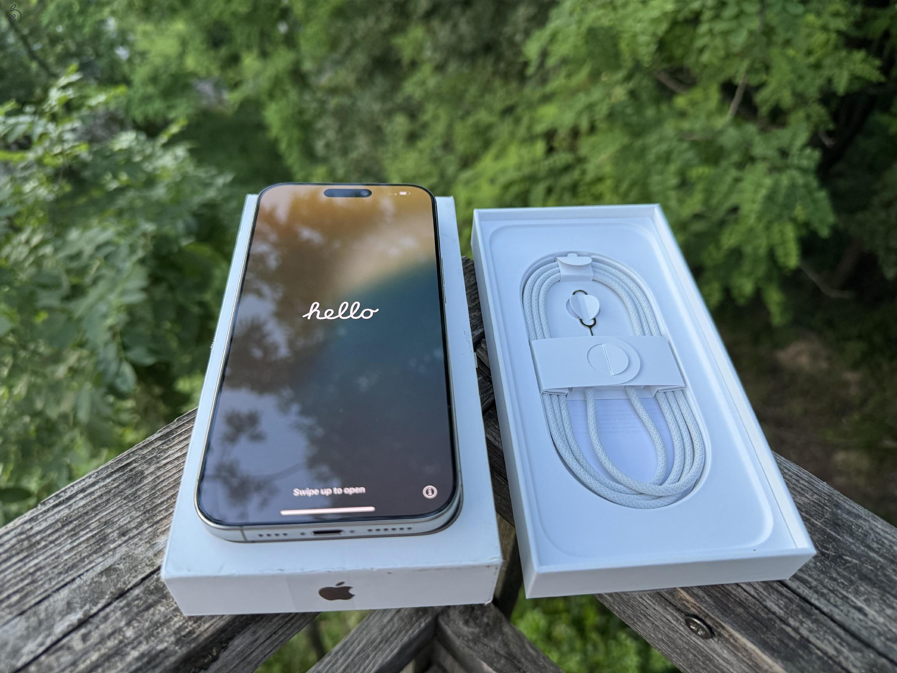 ÚJ - iPhone 16 Pro MAX 256 GB Natúr Titán - - Apple Garancia - 0 CIKLUS - 100% AKKU
