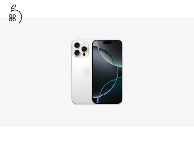 Új - iPhone 16 Pro MAX 256 GB White Titan - Bontatlan - Szolgáltatófüggetlen