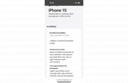 Eladó vadiúj állapotú iPhone 15, 128 GB, fekete színű! 