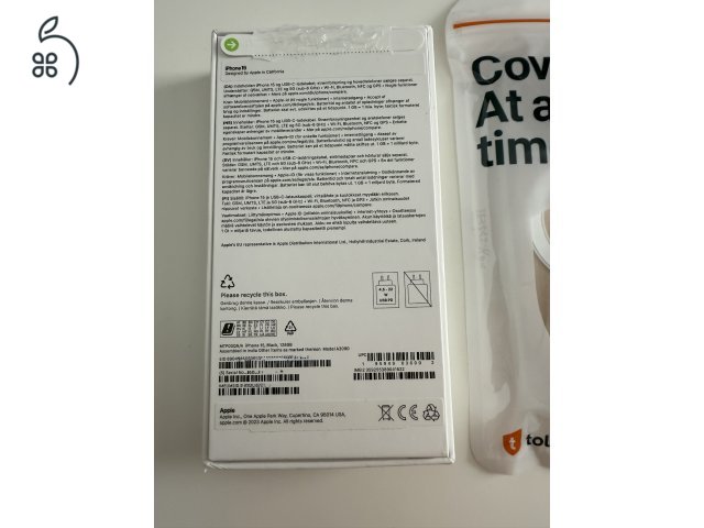 Eladó vadiúj állapotú iPhone 15, 128 GB, fekete színű! 
