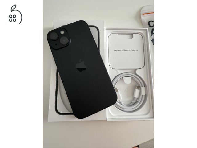 Eladó vadiúj állapotú iPhone 15, 128 GB, fekete színű! 