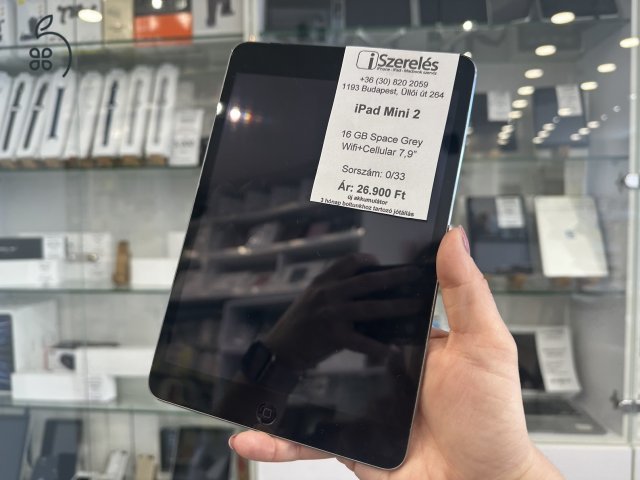 Garanciás | iPad Mini 2 16GB Wifi+Cellular Space Grey új akkumulátor (0/33) iSzerelés.hu