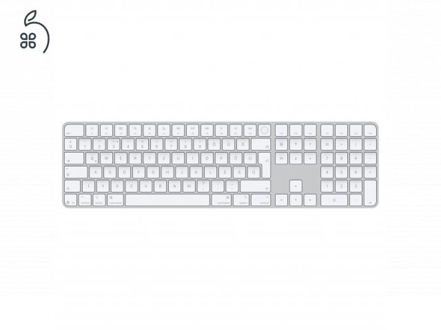 Magic Keyboard Touch ID-val és számbillentyűzettel  Apple chipes Mac-modellekhez (USB‑C) - magyar