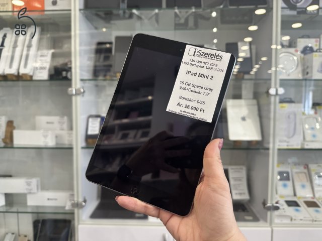 iPad Mini 2 16GB Wifi+Cellular Space Grey új akku (0/35) iSzerelés.hu