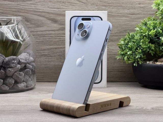 iPhone 15 Blue 128GB 2 ÉV Garanciával Számlával Aksi 99%