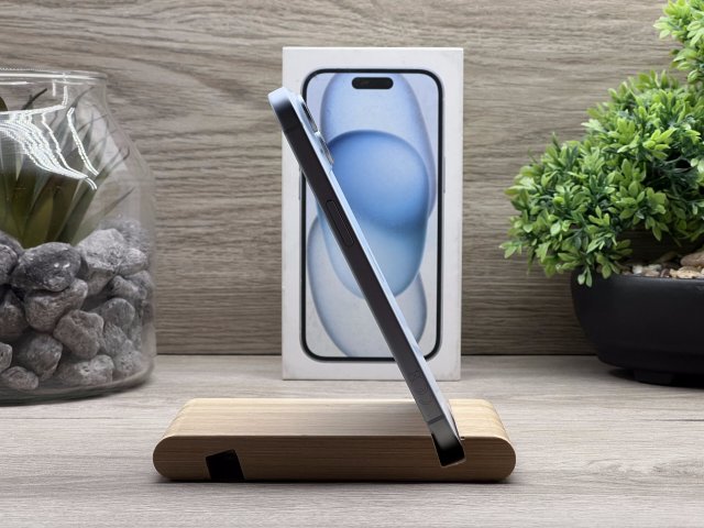 iPhone 15 Blue 128GB 2 ÉV Garanciával Számlával Aksi 99%