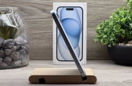 iPhone 15 Blue 128GB 2 ÉV Garanciával Számlával Aksi 99%