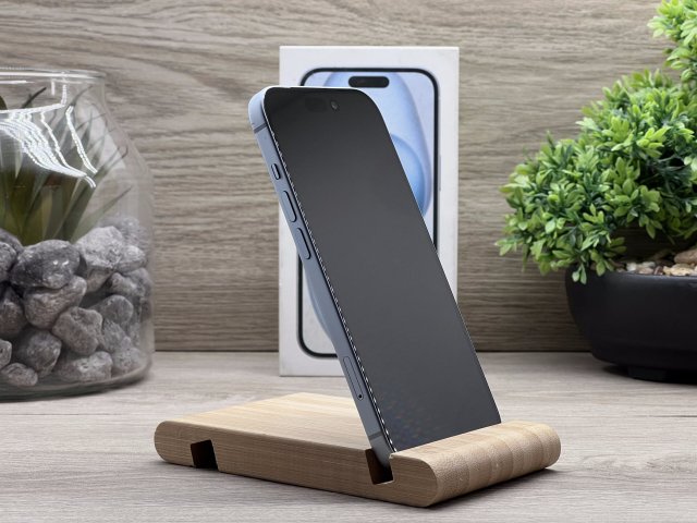 iPhone 15 Blue 128GB 2 ÉV Garanciával Számlával Aksi 99%