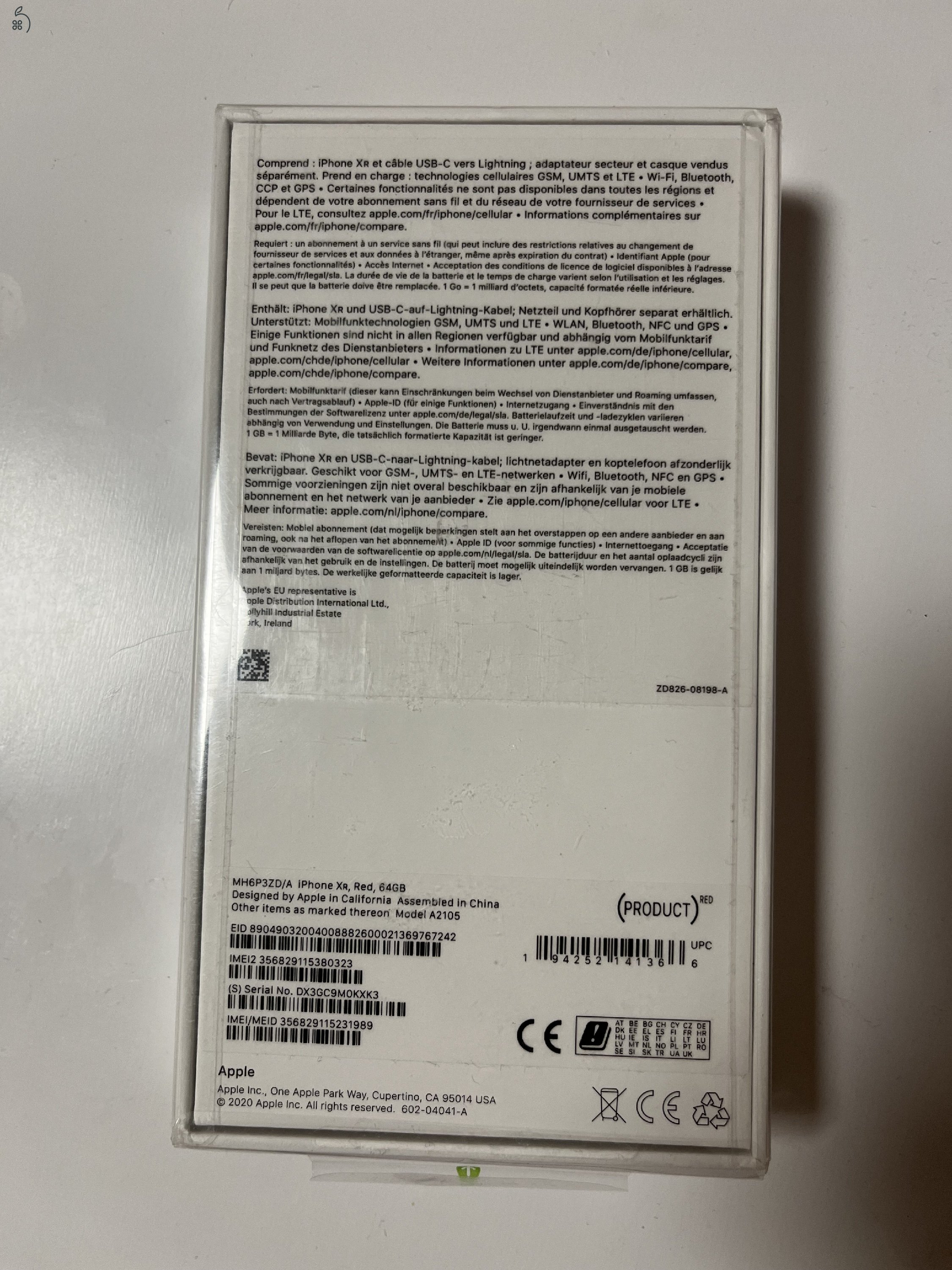 iPhone XR 64GB Új! Bontatlan dobozos!