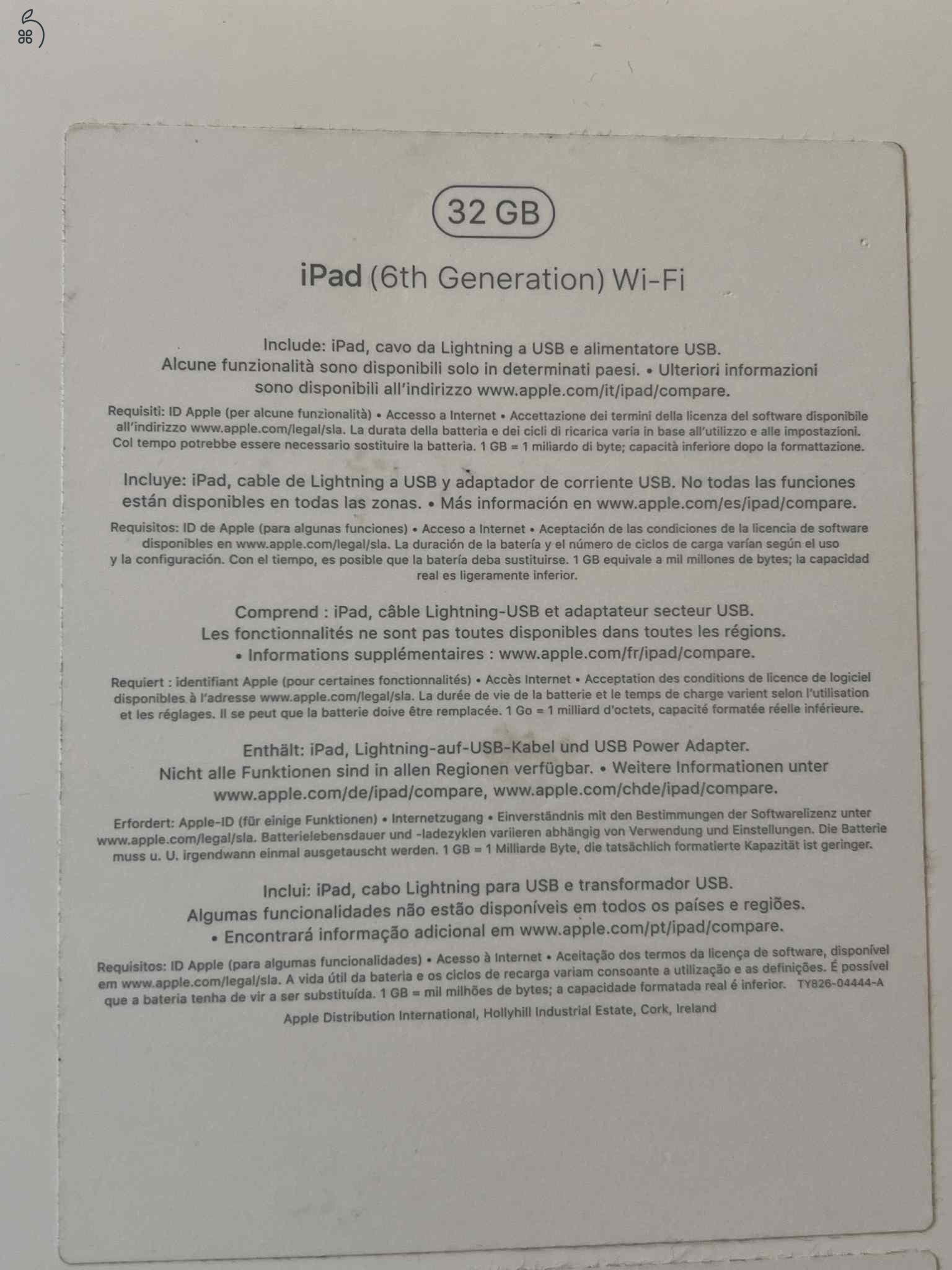 Apple iPad 6. generációs 32 GB