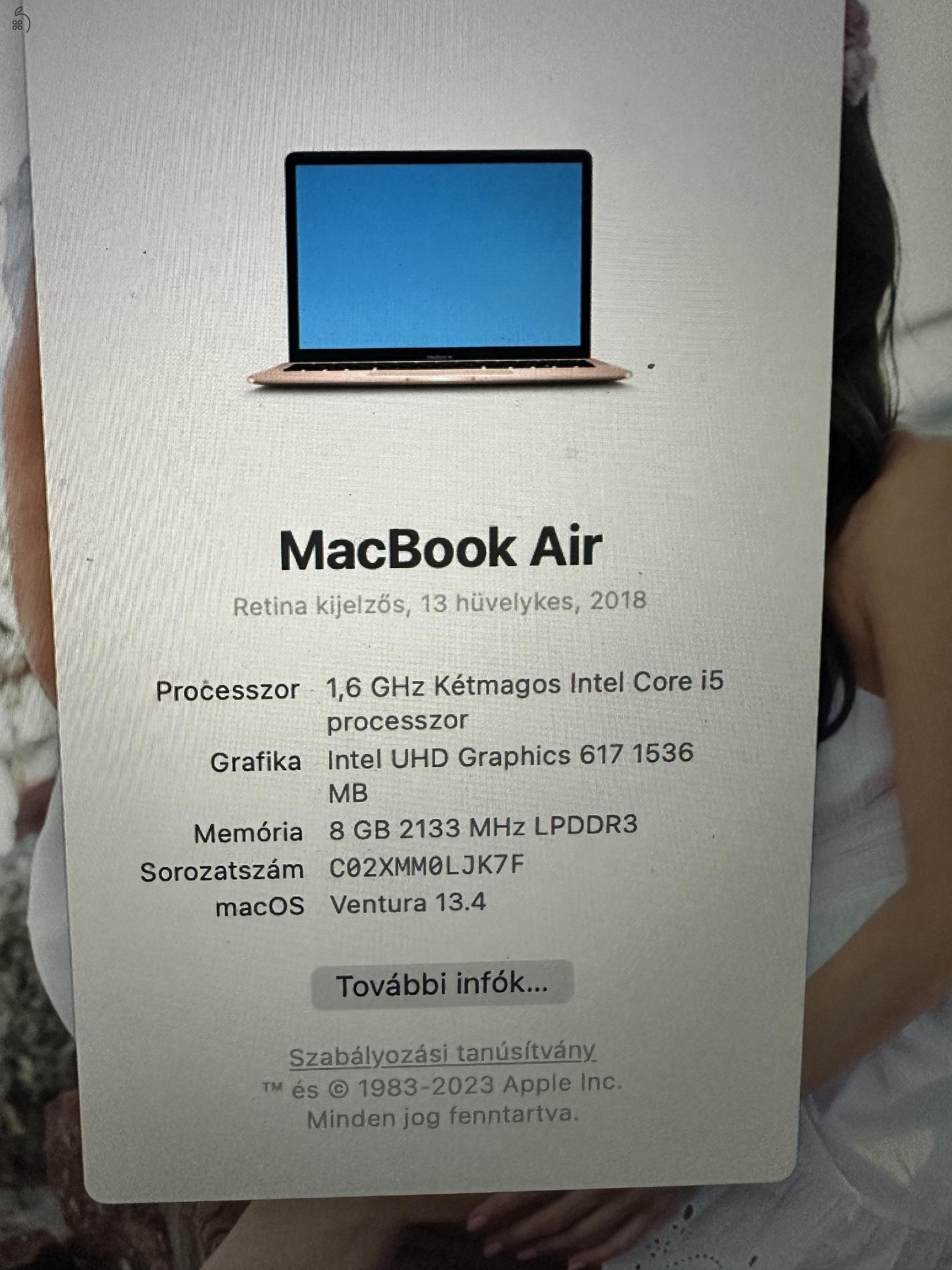 Rosegold macbook air 13