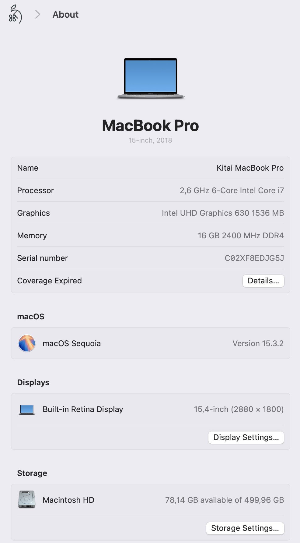 Macbook Pro 15