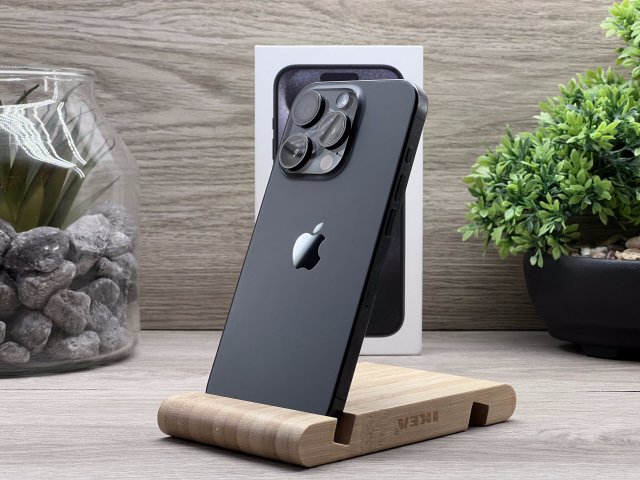 Hibátlan iPhone 15 Pro Black Titanium 128GB 2 ÉV Garanciával Számlával