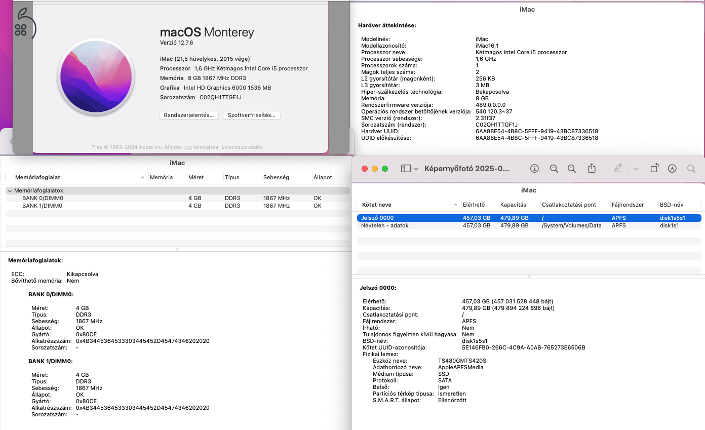APPLE iMac / Late 2015 / 21.5
