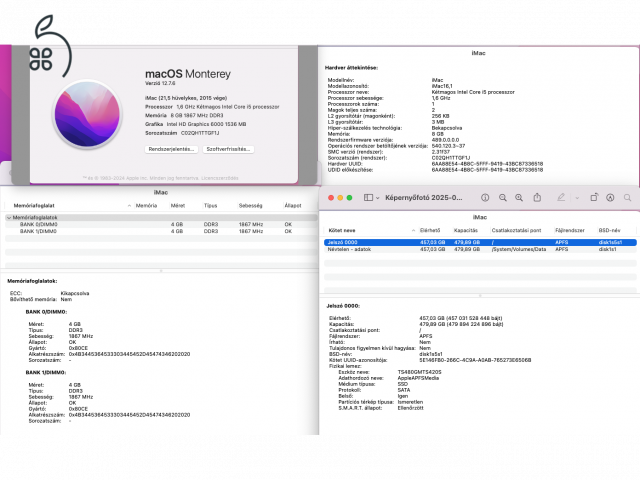 APPLE iMac / Late 2015 / 21.5