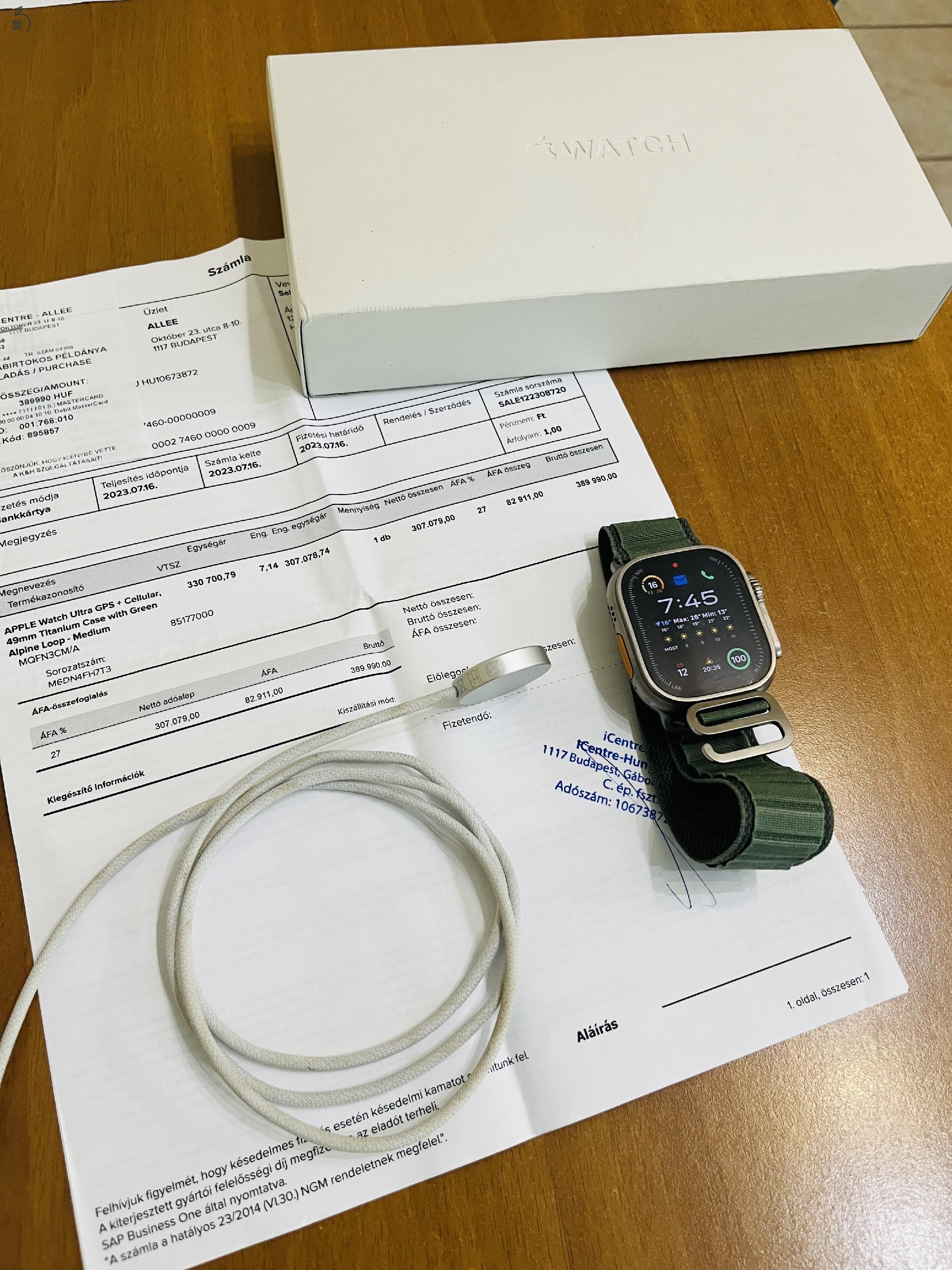 Apple Watch Ultra GPS+Cellular 49mm eladó