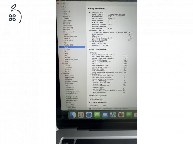 13' Macbook pro 2020, angol billentyűzetes