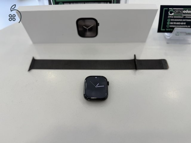 Apple Watch 10 46mm Titanium Cellular/Hibátlan/2026.03.06.Apple Gar./Akku 100%/p4298