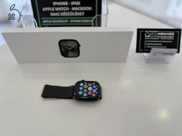 Apple Watch 10 46mm Titanium Cellular/Hibátlan/2026.03.06.Apple Gar./Akku 100%/p4298