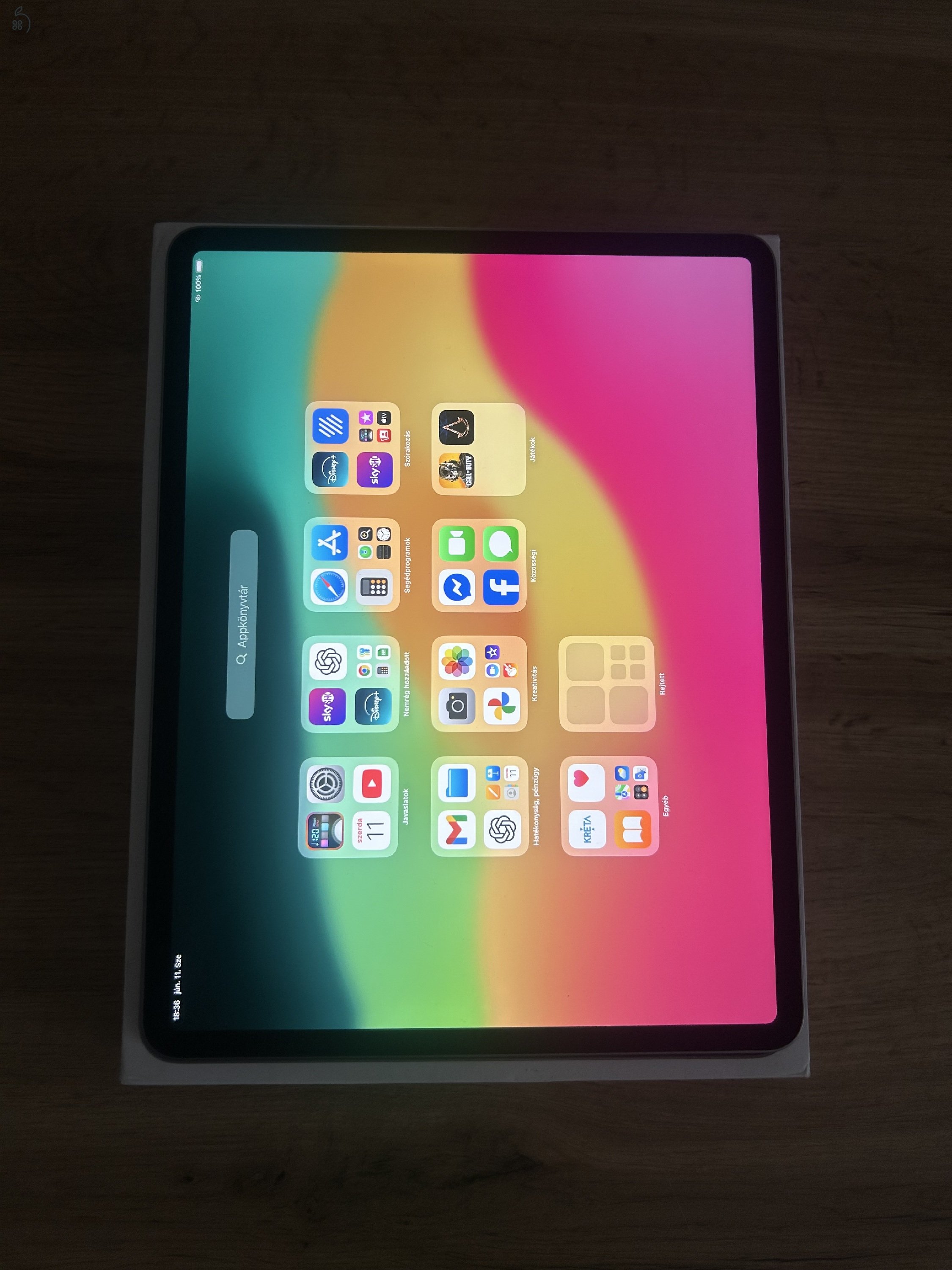 Ipad air 6. m2 13 “ Ezüst színű, 128Gb, 