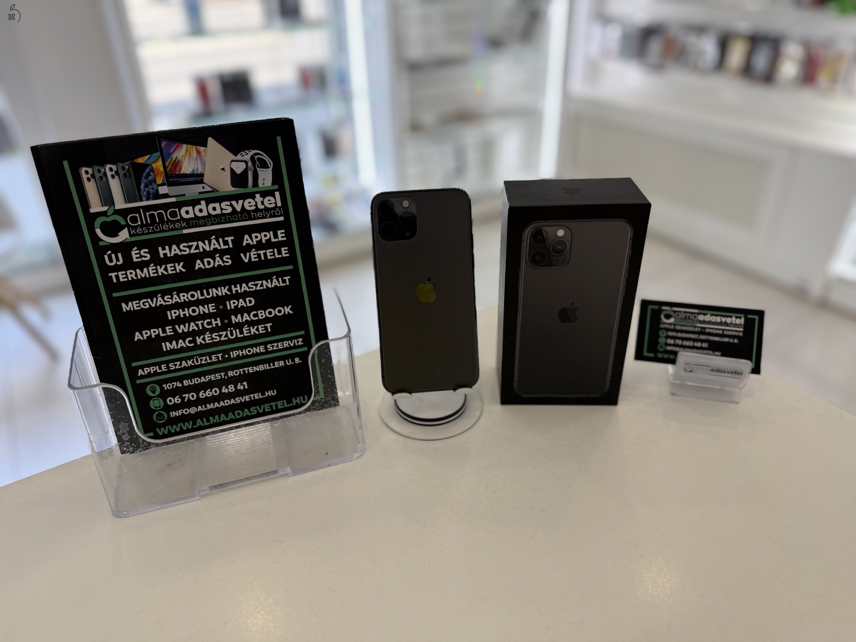 iPhone 11 Pro 64GB Független Újszerű/1-3 hónap gar./Akku 100%/p4301