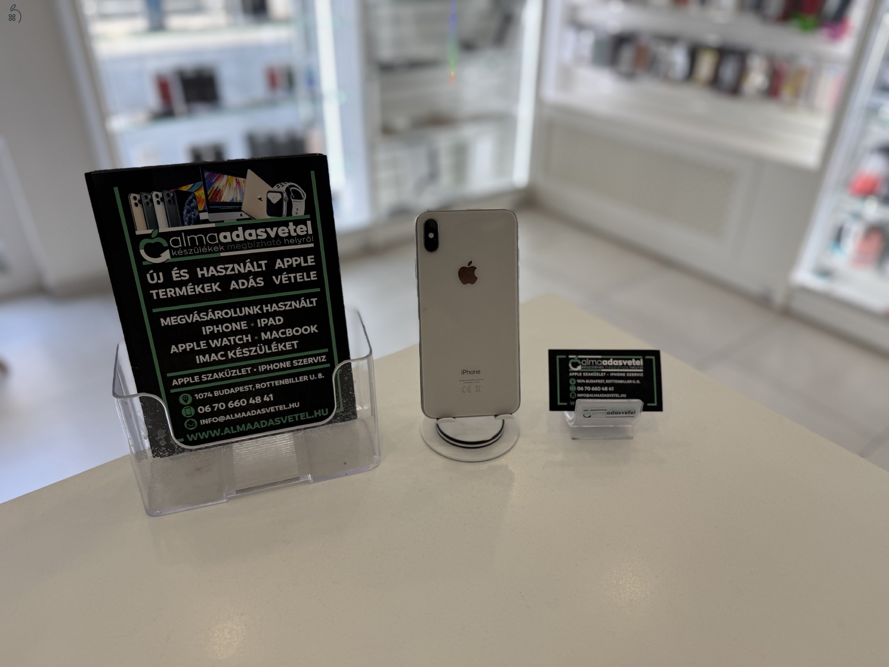iPhone XS Max 64GB Független Újszerű/1 hónap gar./Akku 100%/p4303