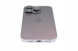 !! 1 ÉV GARANCIA !! Apple iPhone 14 Pro 256 GB Deep Purple 100% – ESIM