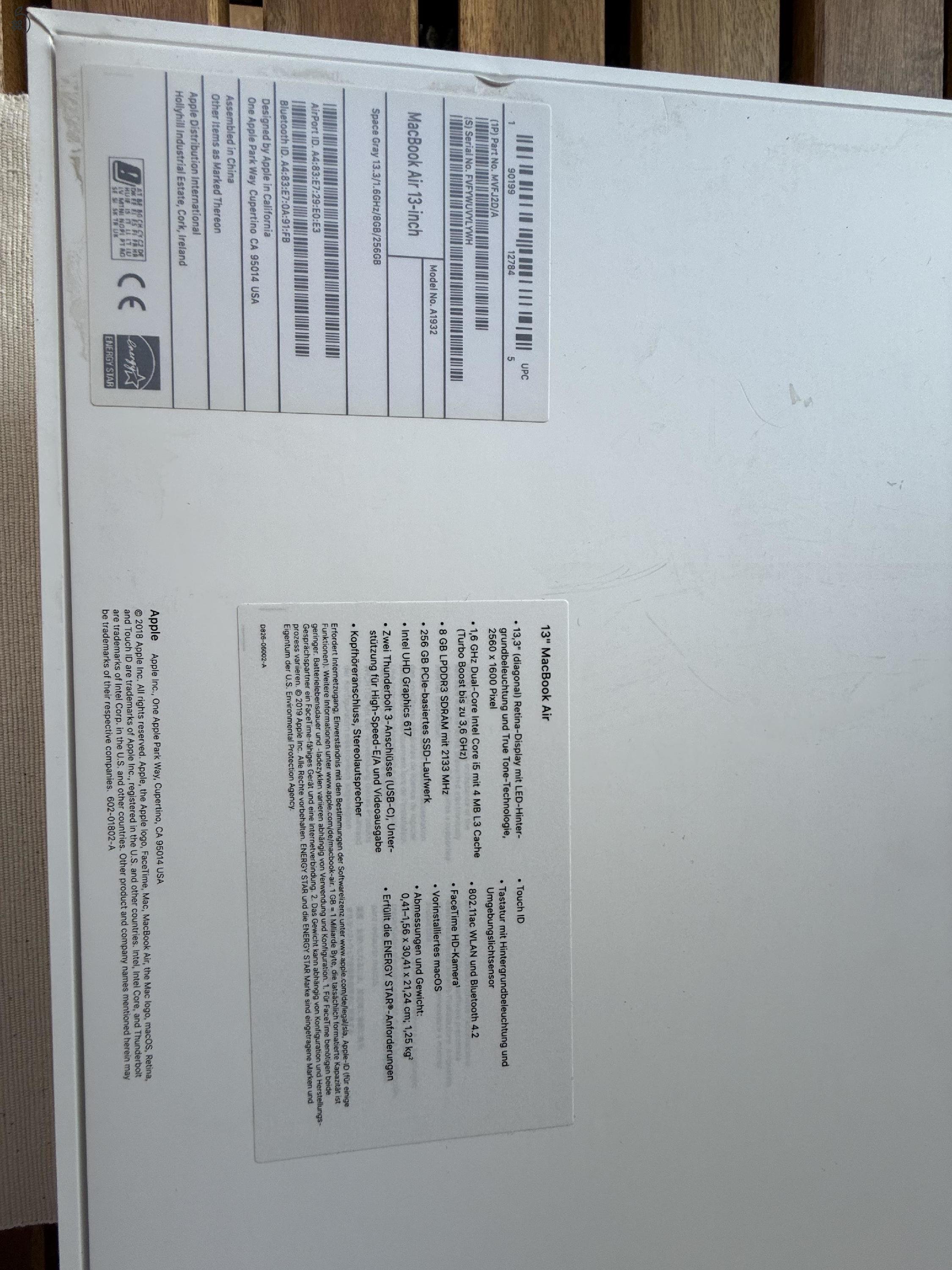 MacBook Air (2019) eladó