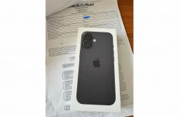Apple Iphone 16, fekete, 128Gb, 1 hónapos! 3 év garancia (MediaMarkt)