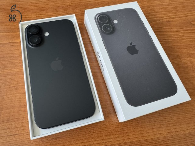 Apple Iphone 16, fekete, 128Gb, 1 hónapos! 3 év garancia (MediaMarkt)