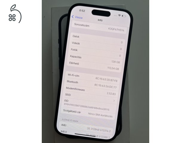 iPhone 15 128GB Apple garancia! Akku 100%!