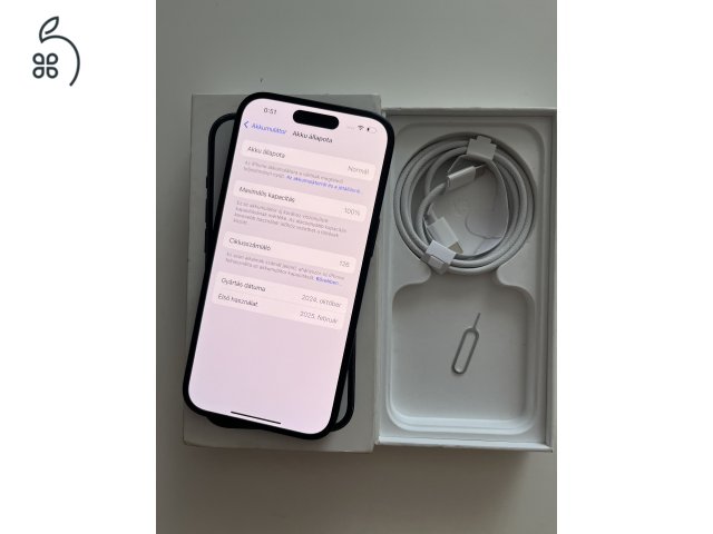 iPhone 15 128GB Apple garancia! Akku 100%!