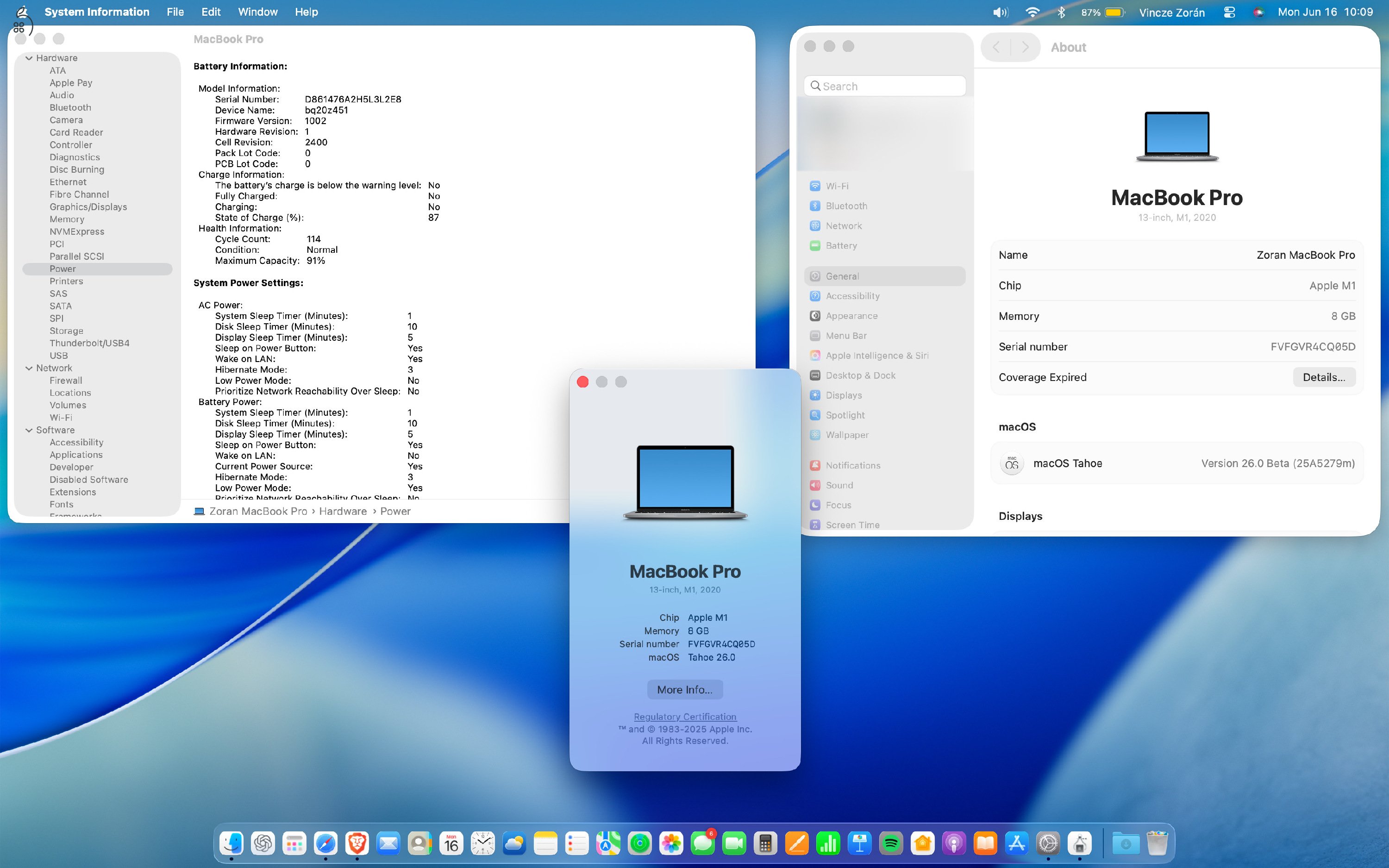 Macbook Pro M1, 2020, 8GB/256GB, Asztroszürke