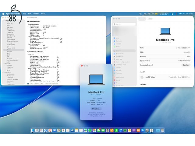 Macbook Pro M1, 2020, 8GB/256GB, Asztroszürke