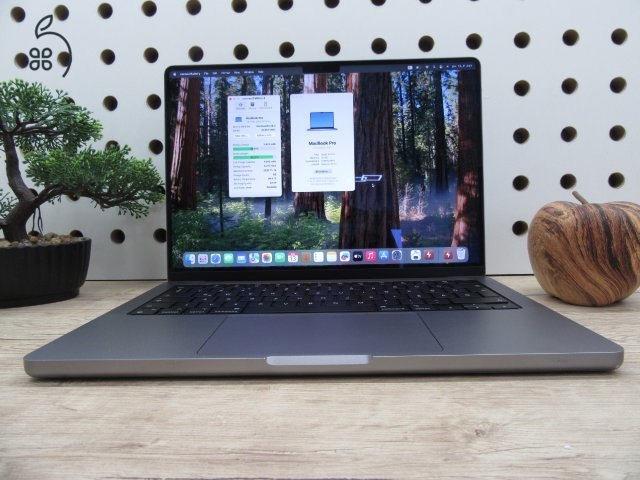  Apple Macbook Pro 14 M1 - 2021 - Használt, megkímélt - 32Gb, 1 Tb SSD 