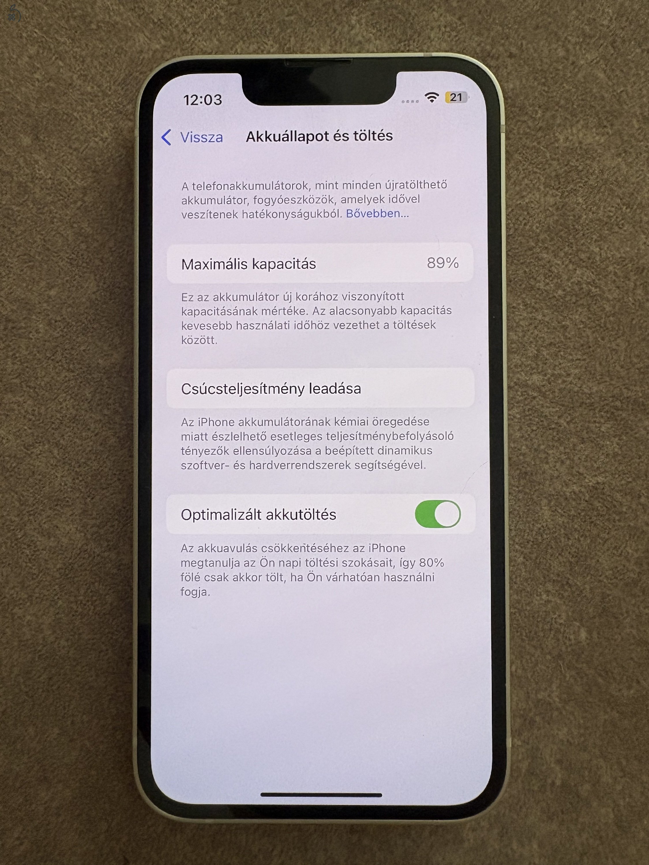 Iphone 13 Mini 128GB (2022.12.)