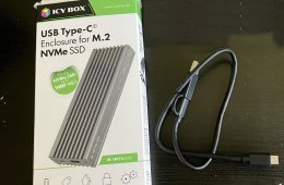 Raidsonic ICY BOX IB-1817 M2 SSD külső ház (M.2 2242/2260/2280, NVMe, USB 3.1 Type-C