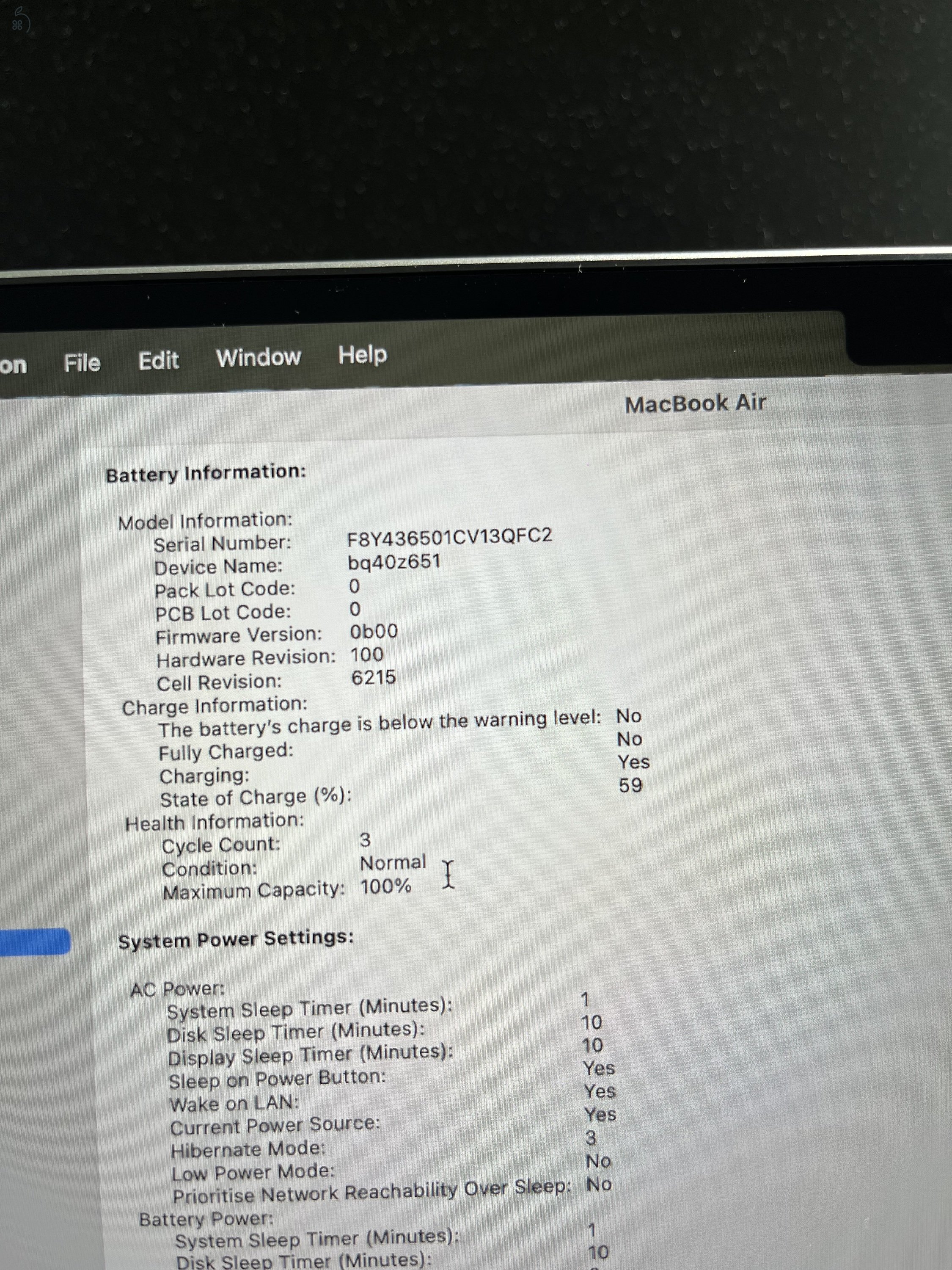 MacBook Air M3 GARANCIÁLIS 16 GB RAM