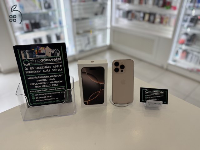 iPhone 16 Pro 128GB Független Hibátlan/2028.06.11.Gar./Akku 100%/p4304