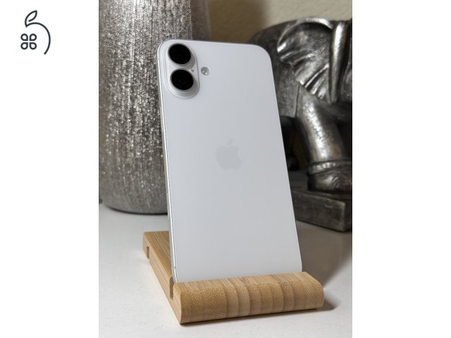  iPhone 16 Plus 128GB Fehér, Független - Garancia, Számla 